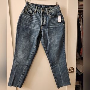 NWT - Curvy High-Waisted Button-Fly OG Straight Cut-Off Jeans for Women